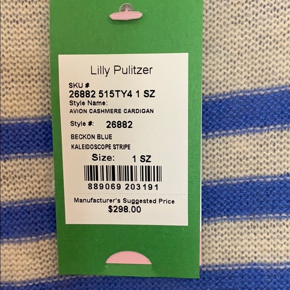 Lilly Pulitzer Avion Cashmere Cardigan / Poncho - Picture 5 of 12